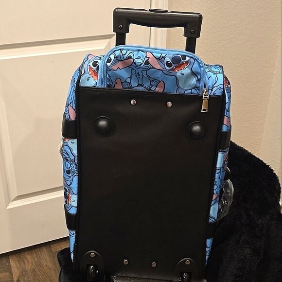 Disney's Stitch Logo Rolling Travel Duffel Bag - Picture 6 of 10